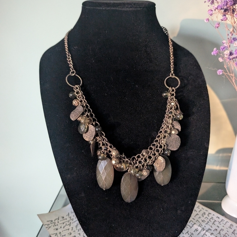 Elegant Gold Necklace with Charms